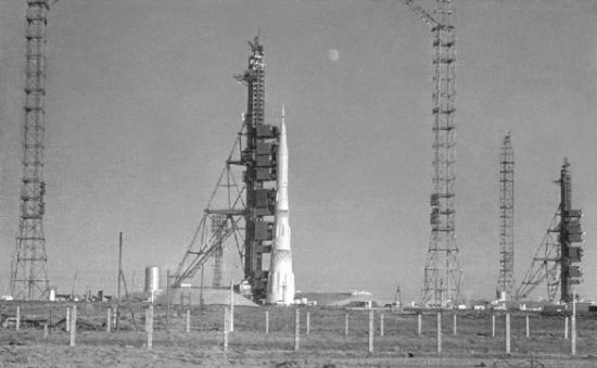 N1 rocket on the launch pad