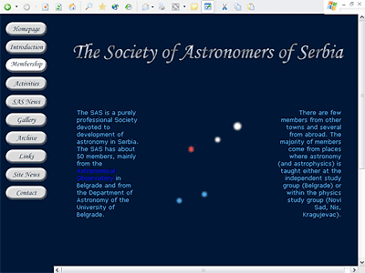 The Society of Astronomers of Serbia
